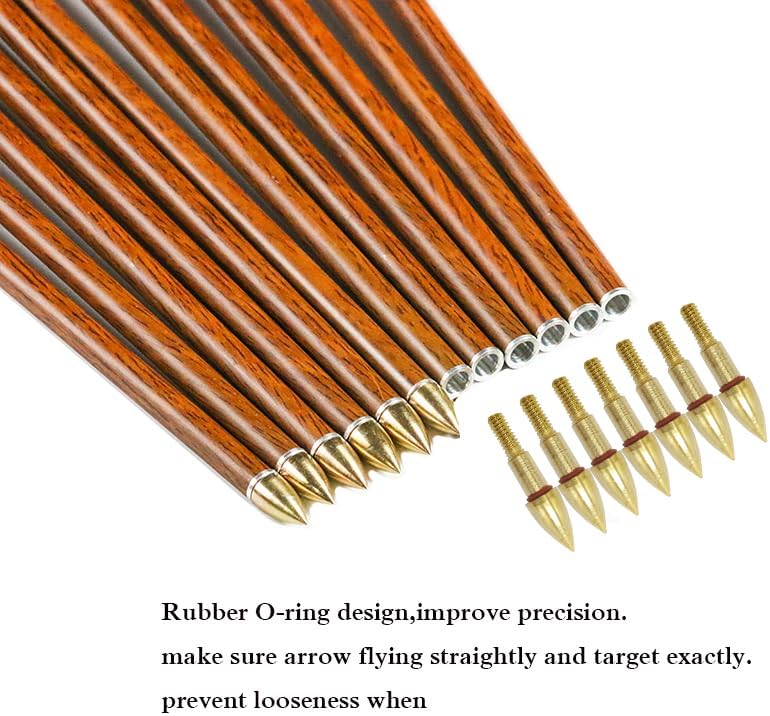 Linkboy Archery 12PCS Arrow Points Tips 75 90 100 125 150 200 250 300 350 Grain Broadheads Arrow Head Insert Hunting Archery Accessories Bows - Image 4